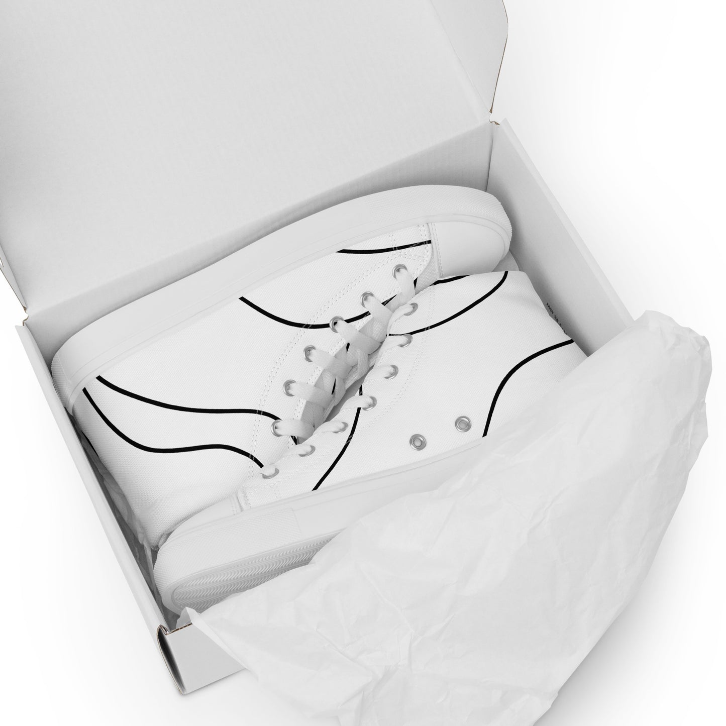 Men’s high top canvas shoes