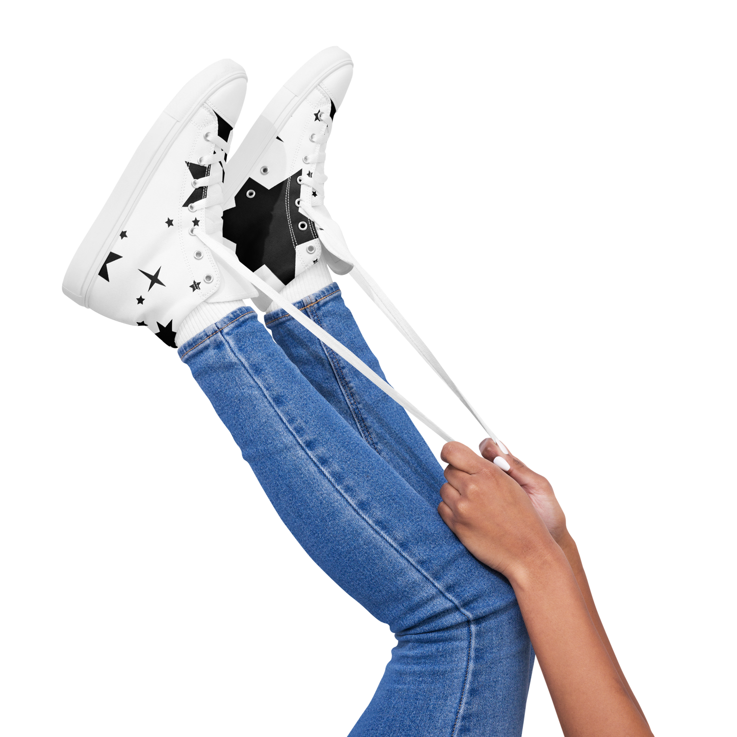 Women’s high top canvas shoes