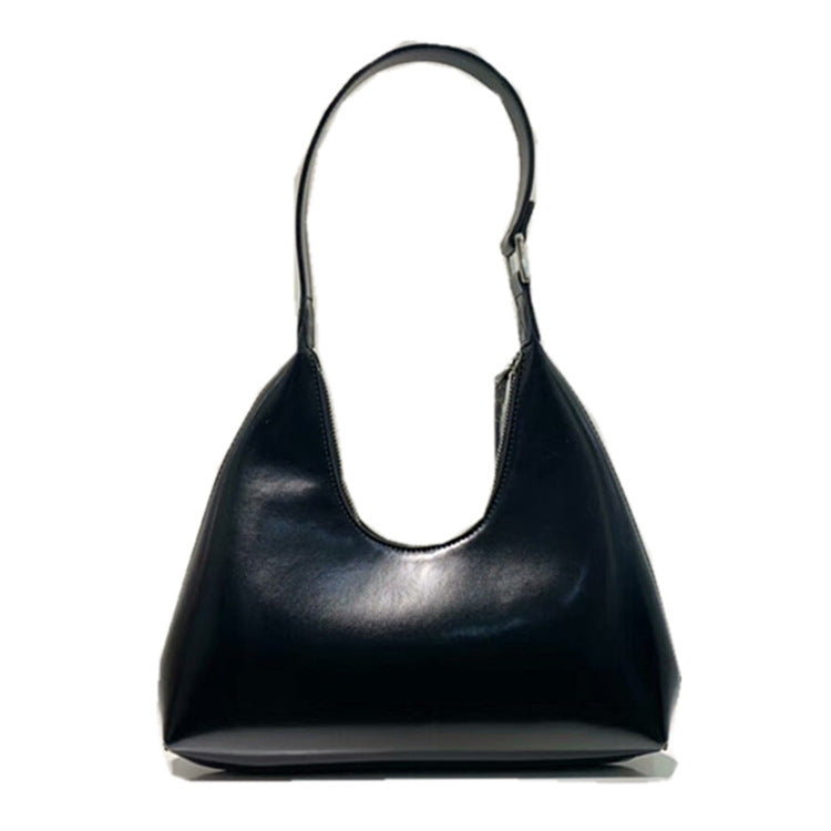 Cowhide Retro U-shaped Bag Fashion Simple Shoulder Bag Underarm Shoulder Bag