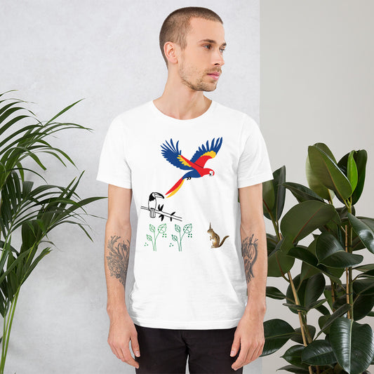 Sommerliches Haustier-Ihr-Design-Unisex-T-Shirt